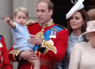 Le prince George, en 2015, lors de son premier Trooping the Colour.