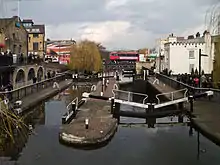 L'écluse de Camden (Camden Lock) sur le Regent's Canal