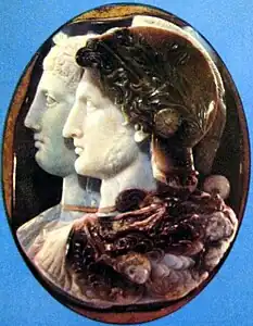 Camée de la Maison de Gonzague représentant Ptolémée II et Arsinoé II, musée de l'Ermitage.