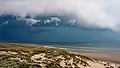 La plage avant l'orage.