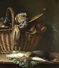 Nature morte aux grives et perche (1848), localisation inconnue.