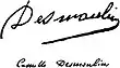 Signature de Camille Desmoulins