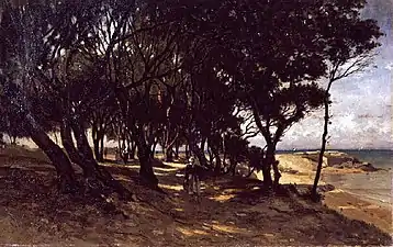 Arbres au bord de la mer à Noirmoutier, Quimper, Musée départemental breton.