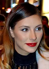 Camille Cerf en 2018, à la cérémonie des Globes de cristal.