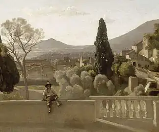 Camille Corot, Tivoli, les jardins de la Villa d'Este (1843)