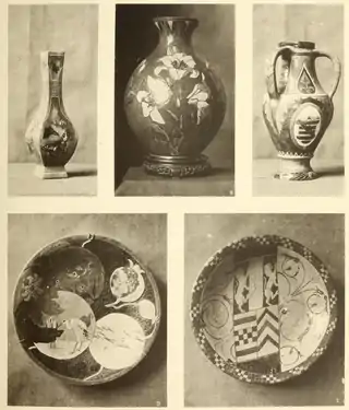 Plats et vases, 1877.