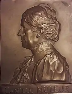 Camille Muleur, plaquette en bronze.