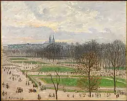 Camille Pissarro, Le Jardin des Tuileries un après-midi d'hiver (1899), New York, Metropolitan Museum of Art.