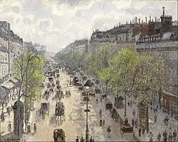 Le Boulevard de Montmartre, Matinée de Printemps (Camille Pissarro, 1897).