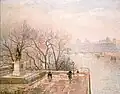 Camille Pissarro. Le Louvre, matin brumeux, 1901.