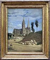 La cathédrale de Chartres par Corot.