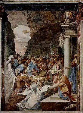Resurrezione di Lazzaro, fresque (Crémone, San Sigismondo).