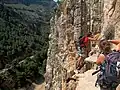 Caminito del Rey : Le cheminement est détruit en plusieurs endroits.