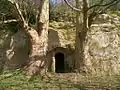 Chambre troglodyte du camp romain.