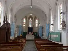 L'intérieur de l'église.