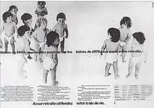 Campagne de publicité pour les assurances UAP en 1979