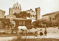 Campement gitan aux Saintes-Maries-de-la-Mer en 1927