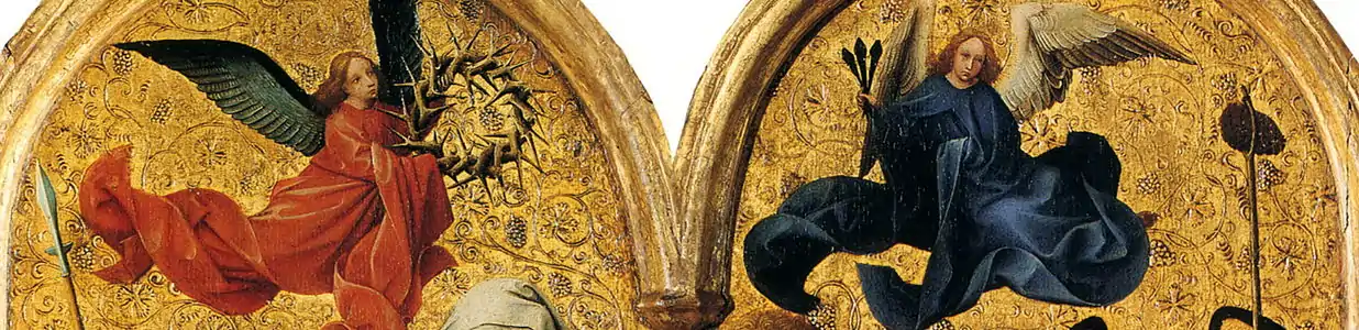 Détail du triptyque de Seilern, Robert Campin, v. 1425.