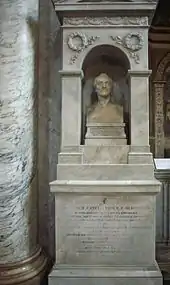 Monument funéraire du peintre Franz Ludwig Catel (vers 1856), Basilique Santa Maria del Popolo à Rome