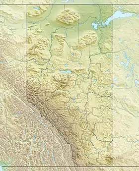 Voir sur la carte topographique de l'Alberta