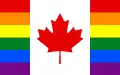 Drapeau LGBT du Canada.