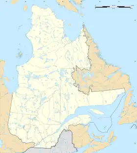 Géolocalisation sur la carte : Québec (conique)/Vermont