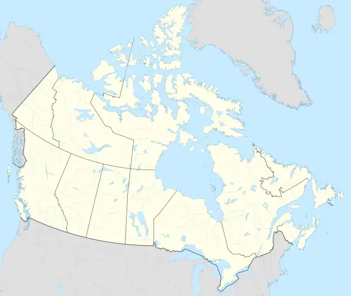 Géolocalisation sur la carte : Canada