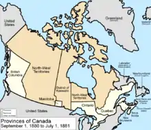 1880 : le Royaume-Uni cède les îles arctiques au Canada ; elles sont intégrées aux Territoires.