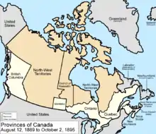 1886 : extension de l'Ontario sur les Territoires.