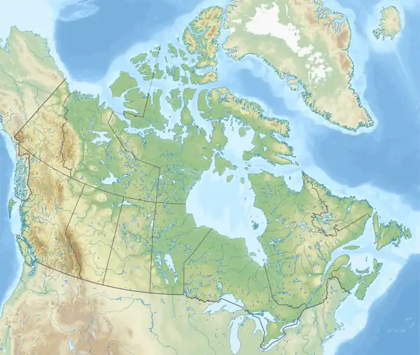 voir sur la carte du Canada