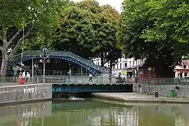 Vue depuis le quai de Valmy.