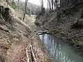 Canal d'Entreroches au Mormont (après de fortes pluies)