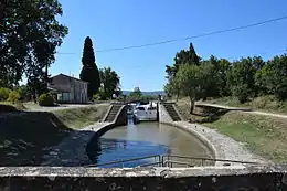 Canal du MidiÉcluse triple de Fontfile