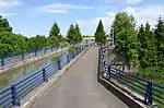 Pont canal sur la Largue à Dannemarie.