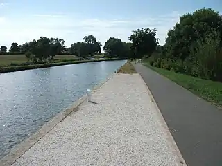 Canal latéral à la Loire et voie verte.