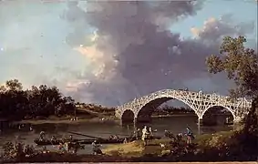 Vieux Pont de Walton, vers 1754,Dulwich Picture Gallery.