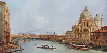 Santa Maria della Salute, vue du grand canal, 1725-1726,Gemäldegalerie (Berlin)