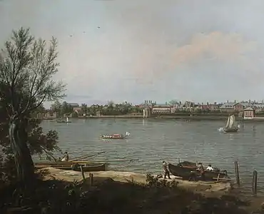 Chelsea vu de la Tamise à Battersea, 1751Blickling Hall