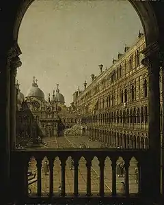 Cour intérieure du palais des doges, vers 1756Fitzwilliam Museum