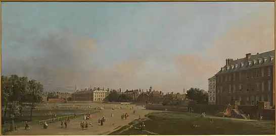 Les Old Horse Guards, vus de St James's Park vers 1749Tate Britain, Londres