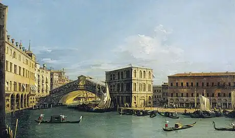 Le Pont du Rialto vu du nord, 1726-1727Royal Collection