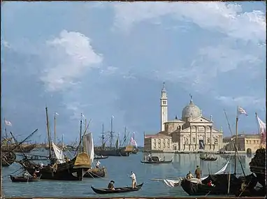 San Giorgio Maggiorevue du Bassin de saint MarcCanaletto, 1726-1730Musée des Beaux-Arts (Boston).
