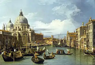 Le Grand Canal de Venise par Canaletto.