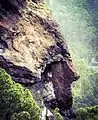 Tête de chef indien, dans le roc, surnommée « El Indio », sur l’île de Grande Canarie (Canaries).
