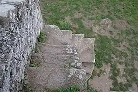 Vue de l’escalier extérieur.