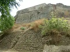 Angle nord-est du château.