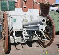 Canon allemand Fk96 de la Première Guerre Mondiale (musée d'Albert.))