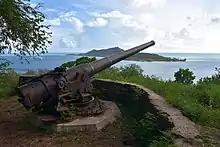 Canon américain à Bora Bora