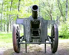 Canon court de 155 mm Saint-Chamond (Artjärvi).