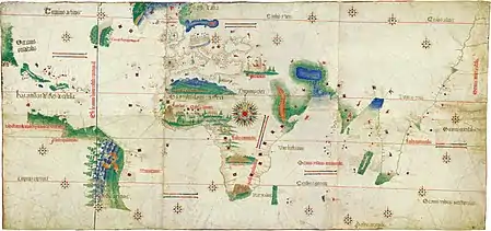 Planisphère de Cantino (1502).